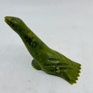 Inuit Handmade Serpentine Bird Sculpture by  JOSEPHIE APPA